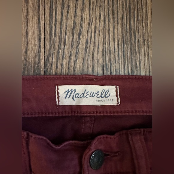 Madewell Red Pants - Picture 2 of 3